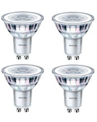 4 stuks Philips SceneSwitch LED GU10 4.8W-3.5W-1.5W Ø5cm 3-Staps dimbaar