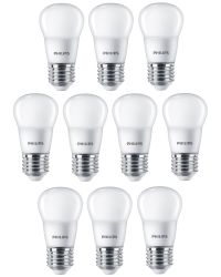 10 stuks Philips LED Kogellamp E27 7W 806lm 2700K Mat Niet-Dimbaar