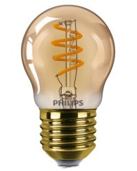 Philips LED Kogellamp E27 2.6W 136lm 1800K Goud  