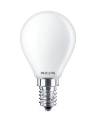 Philips filament LED Kogellamp E14 3.4W/927-922 470lm Mat WarmGlow Cri90 P45
