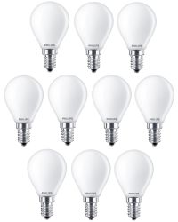10 stuks Philips LED Kogellamp E14 2.2W 250lm 2700K Mat Niet-Dimbaar P45