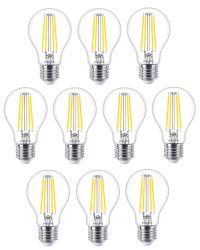 10 stuks Philips LED lamp E27 5.9W 806lm 2700K helder Dimbaar | Beste kleurweergave