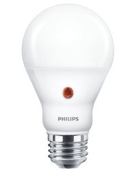 OP=OP Philips LED Dag/Nacht Sensor lamp E27 7.5W 806lm 4000K Niet dimbaar A60