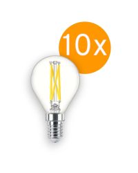 10 stuks Philips LED kogellamp E14 2.5W/927-922 340lm Helder DimTone | Beste kleurweergave