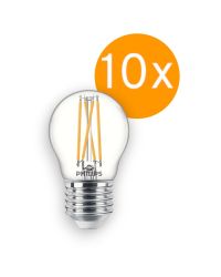 10 stuks Philips MASTER LED kogellamp E27 2.5W 2200-2700K DimTone helder 340lm CRI90