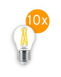 10 stuks Philips LED Kogellamp E27 5.9W/927-922 806lm Helder DimTone | Beste kleurweergave