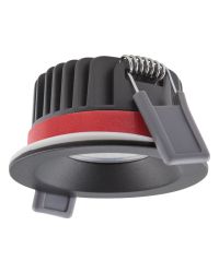 Ledvance LED inbouwspot zwart Ø8.1cm 8W/927 640lm 36º Dimbaar IP65 Cri90 | zaagmaat 6.8cm