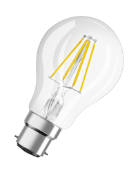 Osram filament LED lamp B22d 6.5W 2700K helder dimbaar