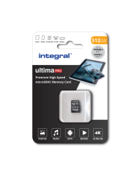 Integral UltimaPro Premium microSDXC 512GB - 100MB/s UHS-I U3 V30 met adapter