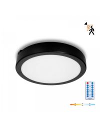 LED plafondlamp met bewegingssensor NAIROS G2 24W 3CCT IP65 Zwart Kobi Premium