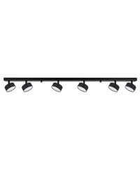 LUNVIGO plafondspot 6x GX53 zwart - opbouw armatuur - lengte 120cm