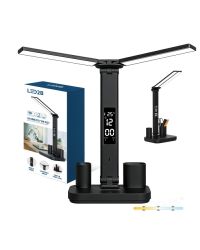 LED2B NOBLITE P bureaulamp 5W 3CCT zwart dimbaar oplaadbaar