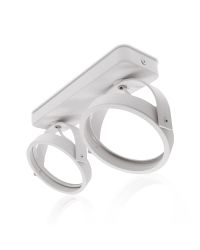 Plafondlamp Euke Wit voor 2x ES111 GU10 lamp (niet inbegrepen)