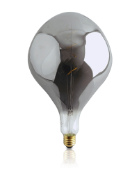 Filament LED lamp E27 6W 180lm 2300K Smoke Dimbaar Ø16.5x27.5cm