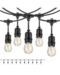 LED lichtsnoer 10m E27 met 10 LED lampen - koppelbaar IP44 - Kobi Design