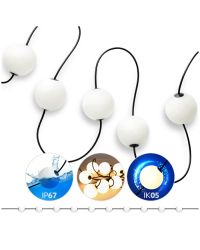 Kobi LED lichtsnoer VENEZIA 7.74m 10 bollen 2500K IP67 230V