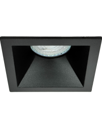 GU10 LED Inbouwspot Armatuur HO Vierkant Zwart Verdiept Zaagmaat 70x70mm
