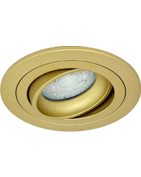 GU10 LED Inbouwspot Armatuur Nova Rond Goud Kantelbaar Zaagmaat 80mm