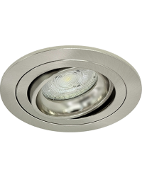 GU10 LED Inbouwspot Armatuur Nova Rond Nikkel Kantelbaar Zaagmaat 80mm