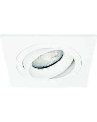 GU10 LED Inbouwspot Armatuur QOB Vierkant Wit Kantelbaar Zaagmaat 80mm