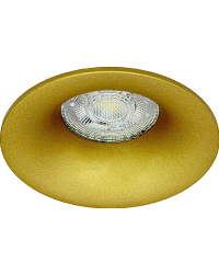 GU10 LED Inbouwspot Armatuur SMOOTY Rond Goud Vast Zaagmaat 70mm