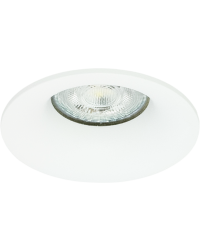 GU10 LED Inbouwspot Armatuur SMOOTY Rond Wit Vast Zaagmaat 70mm