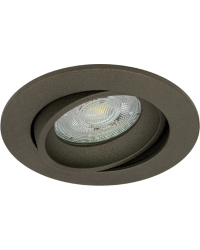 GU10 LED Inbouwspot Armatuur VAR Rond Brons Kantelbaar Zaagmaat 70mm