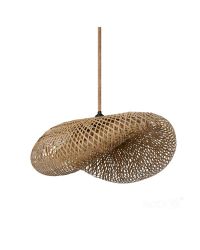 BOHO hanglamp Brugia L Ø60cm Donker Bamboe - E27 fitting - Kobi Design