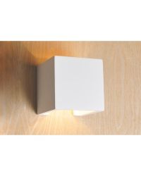 Integral wandlamp Kozani decoratief overschilderbaar gips voor 1x G9 lichtbron