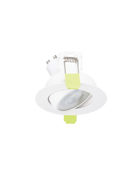 Integral inbouwspot Wit rond kantelbaar | zaagmaat 7cm | incl. GU10 fitting excl. lichtbron