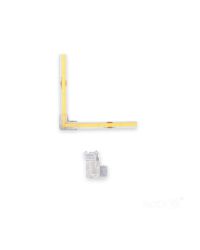 L-Connector voor COB LEDstrip 8mm | IP20 | Klikverbinding | Herbruikbaar