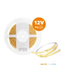 Kobi Premium LEDstrip TRAMO 320 COB 5m 3000K 12Vdc | 920lm/m | IP20 | Dimbaar