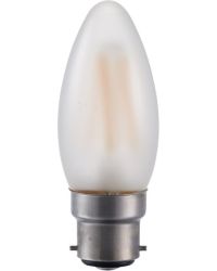 SPL LED Kaarslamp B22d 4W 320lm 2500K Mat 