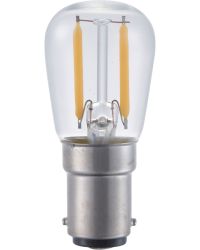 SPL LED Ba15d 230V 1.5W 140lm 2500K Helder  Cri90 P26x56mm