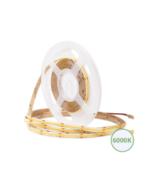 COB LEDstrip Vrij Knipbaar 24V DC 5 Meter 10W/m 2700K CRI>80 IP20 Dimbaar | 8mm
