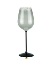 Segula LED Floating glas Wijn Smokey met zwarte basis