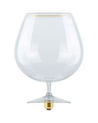 Segula LED Floating glas Cognac helder met heldere basis