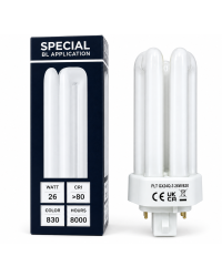 SL Spaarlamp 4-pins PL-T 26W/830/4P | GX24q-3