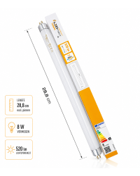 Traditionele TL-buis T5 G5 8W/840 | Lengte 28.8cm excl. pinnen