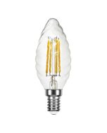 Ledmaxx LED kaarslamp gedraaid E14 4W 440lm 2700K helder 