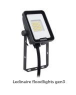  Philips LED Breedstraler 10W 4000K 1200lm grijs 