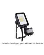  Philips LED Breedstraler met sensor 10W 3000K 1100lm grijs 