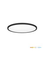 LED Plafondlamp NIVERA CIRCLE 12W Zwart - IP54 - 3CCT 3000K/4000K/6000K - Bewegings- & Daglichtsensor - met Afstandsbediening
