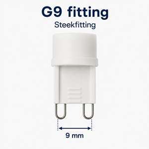 G9 fitting steeklamp
